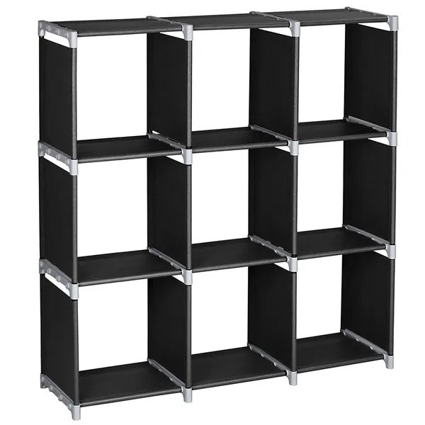 9-Cube 3-Tier Storage Organizer Shelf
