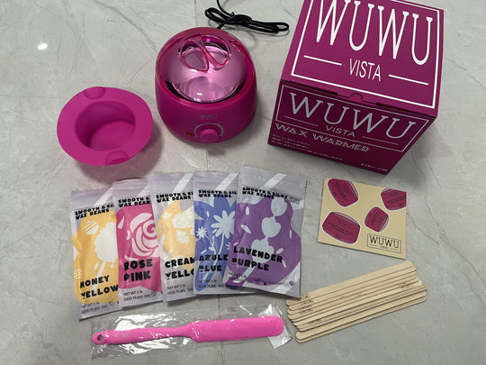 19-Piece Hair Removal Wax Warmer Kit with Wax Beads