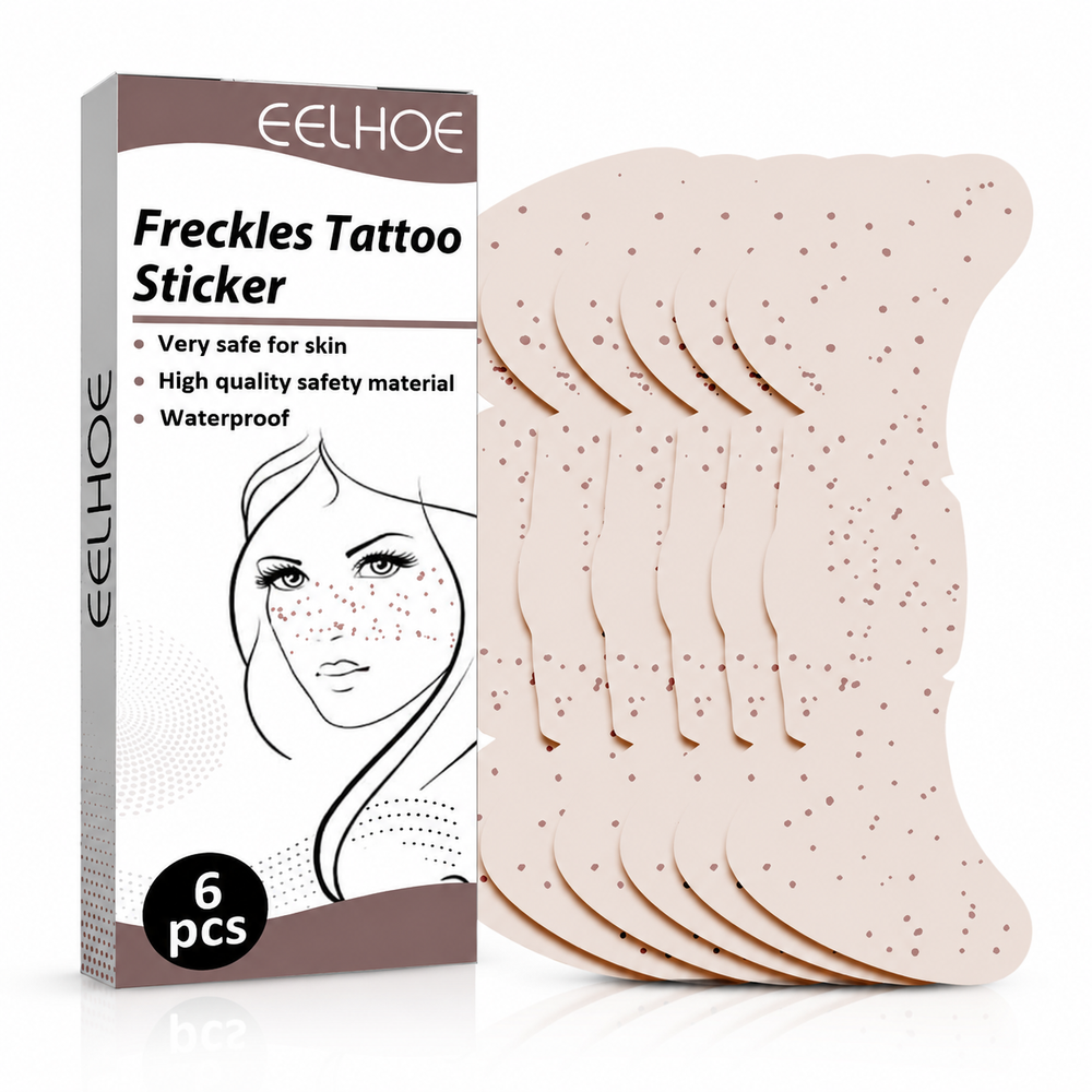 Waterproof Freckles Tattoo Stickers – Natural Look 6 Pack