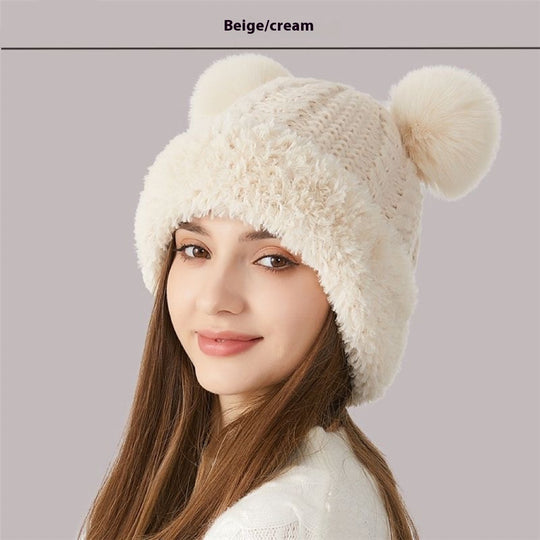 Cozy Double Pom-Pom Winter Knit Beanie