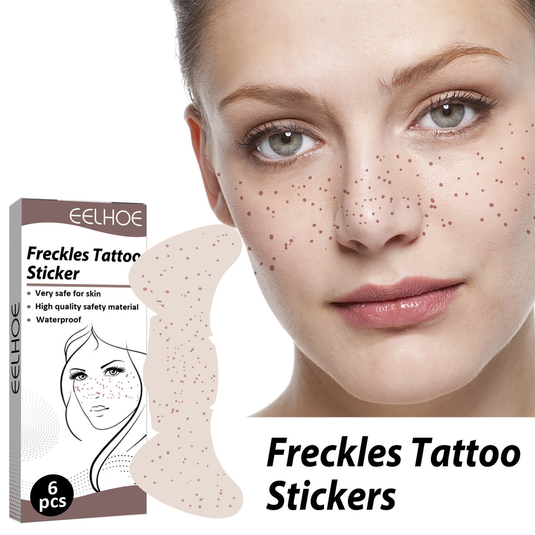 Waterproof Freckles Tattoo Stickers – Natural Look 6 Pack