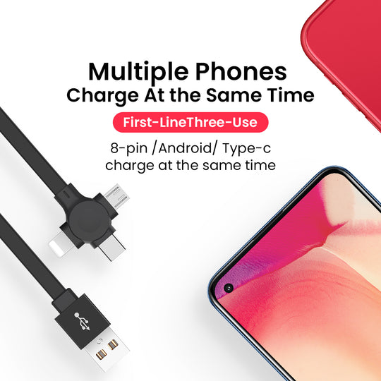 4-in-1 Retractable USB Charging Cable