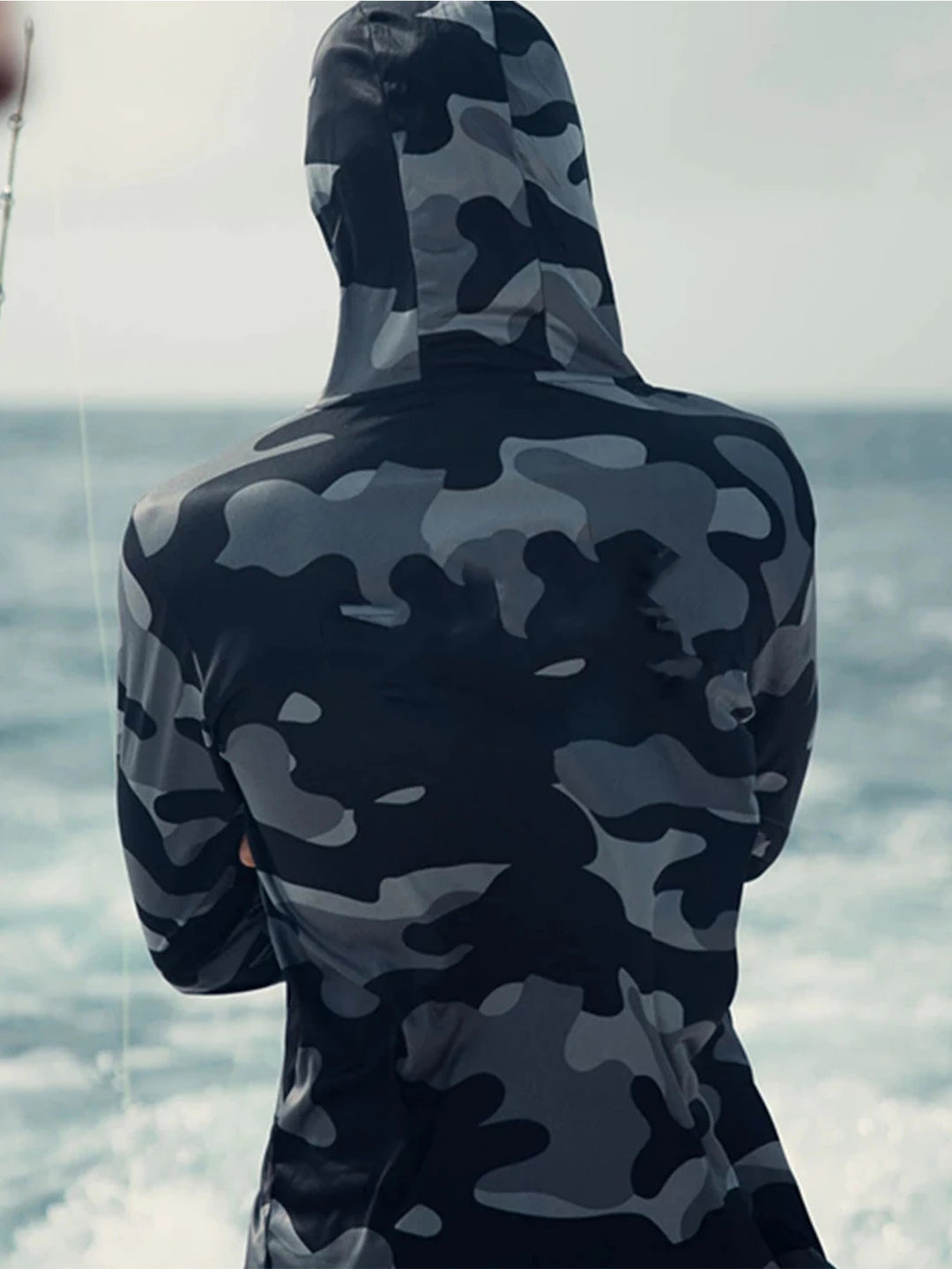 Sun Protection Fishing Hoodie with Face Cover