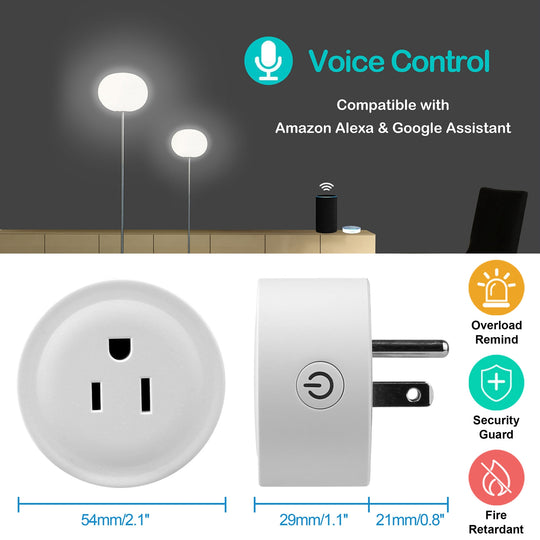 WiFi Smart Plug with App &amp; Voice Control