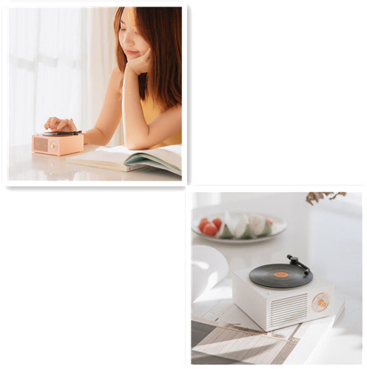Retro Mini Bluetooth Record Player Speaker