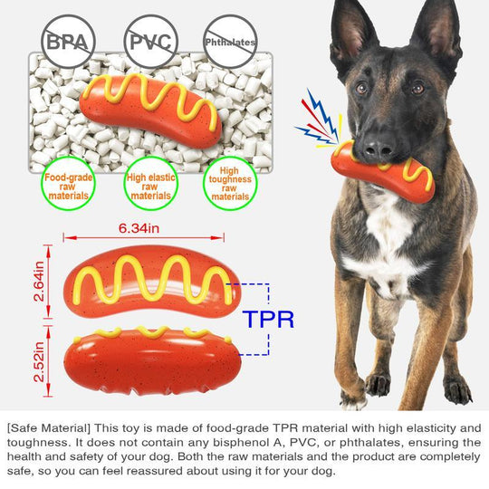 Tough Rubber Dog Chew Toy