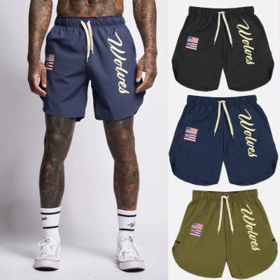 Men’s Quick-Dry Performance Training Shorts – Wolves Edition