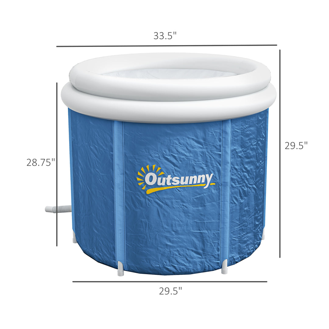 Portable Cold Plunge Ice Bath Tub with Thermal Lid