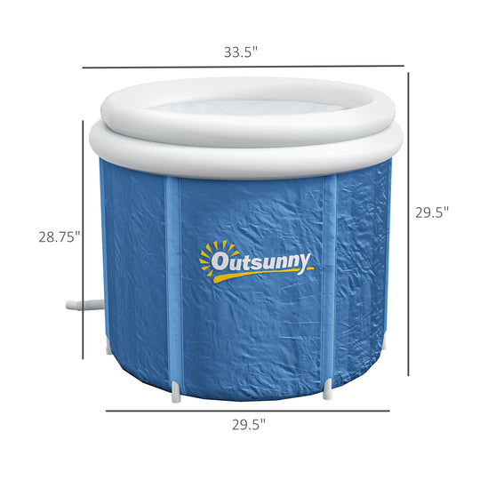Portable Cold Plunge Ice Bath Tub with Thermal Lid