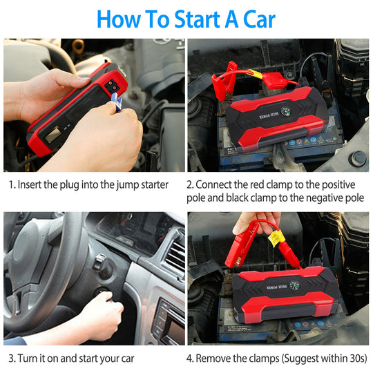 800A 28,000mAh Portable Car Jump Starter
