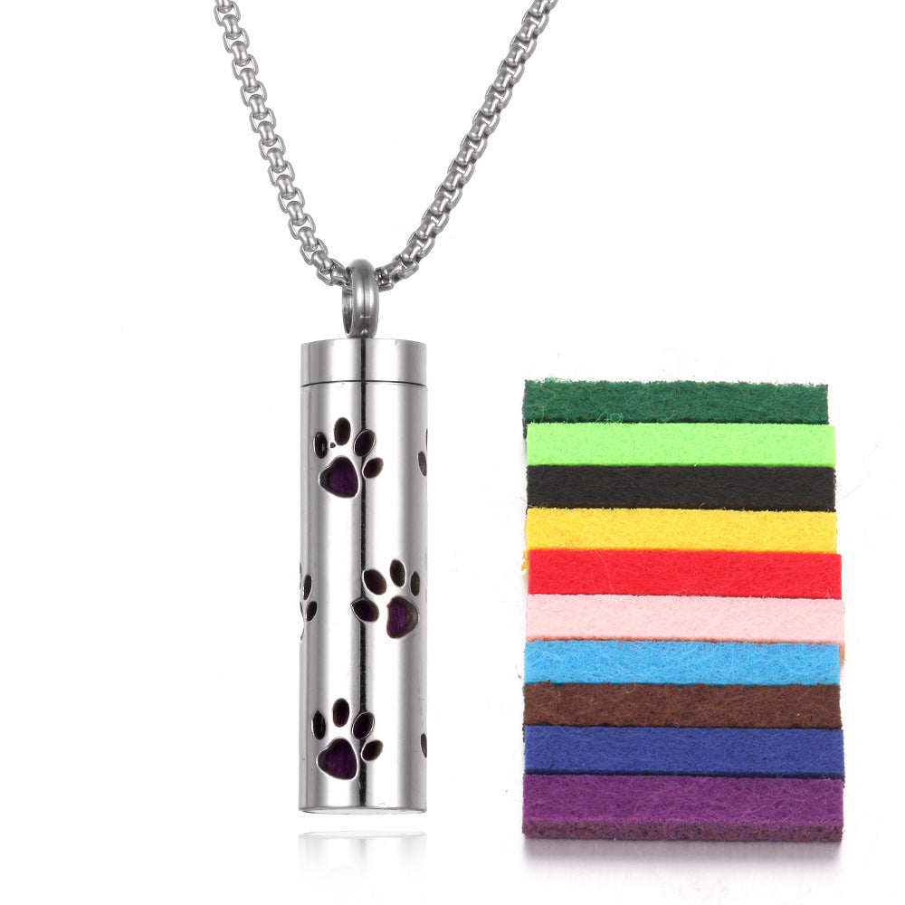 Stainless Steel Aromatherapy Essential Oil Diffuser Necklace