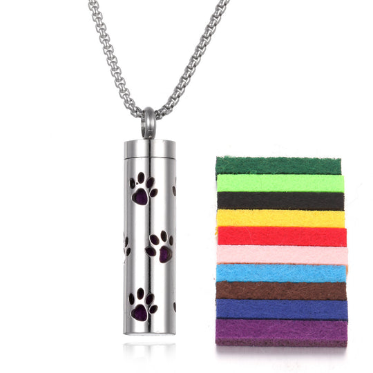 Stainless Steel Aromatherapy Essential Oil Diffuser Necklace