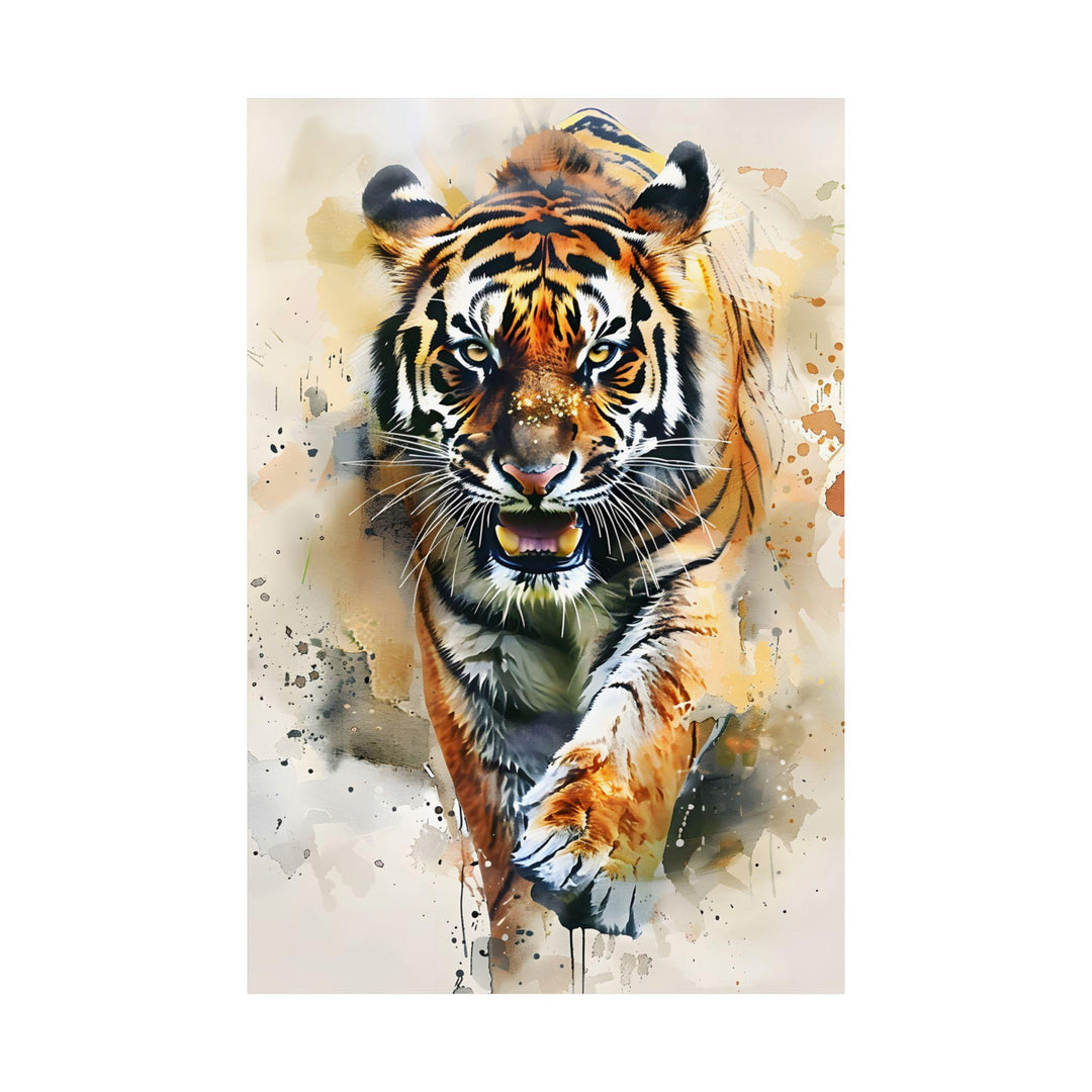 Watercolor Tiger Art Print Poster