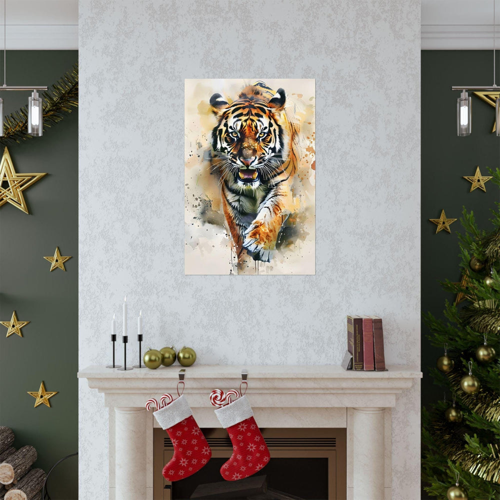 Watercolor Tiger Art Print Poster