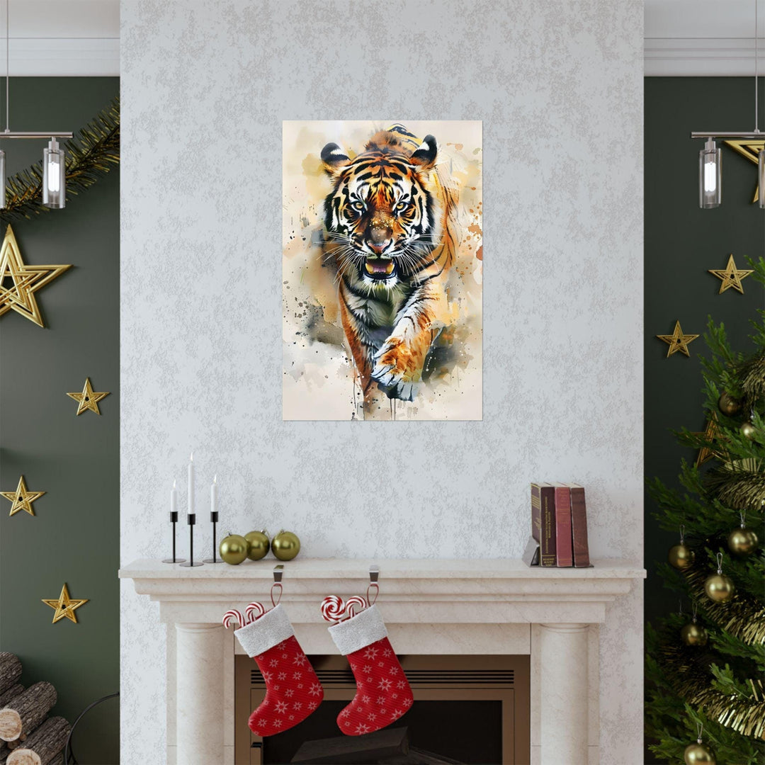 Watercolor Tiger Art Print Poster