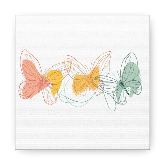 Elegant Butterflies Canvas Wrap Wall Art