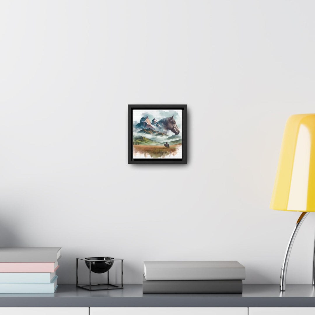 Watercolor Landscape Horse Canvas Print