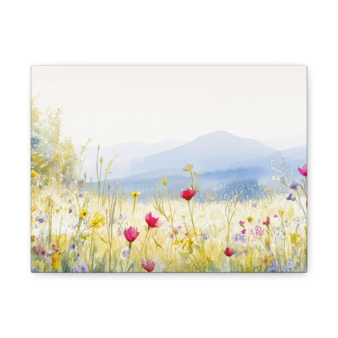 Wildflower Bliss Watercolor Matte Canvas Art