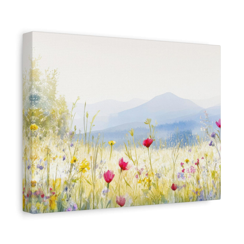 Wildflower Bliss Watercolor Matte Canvas Art