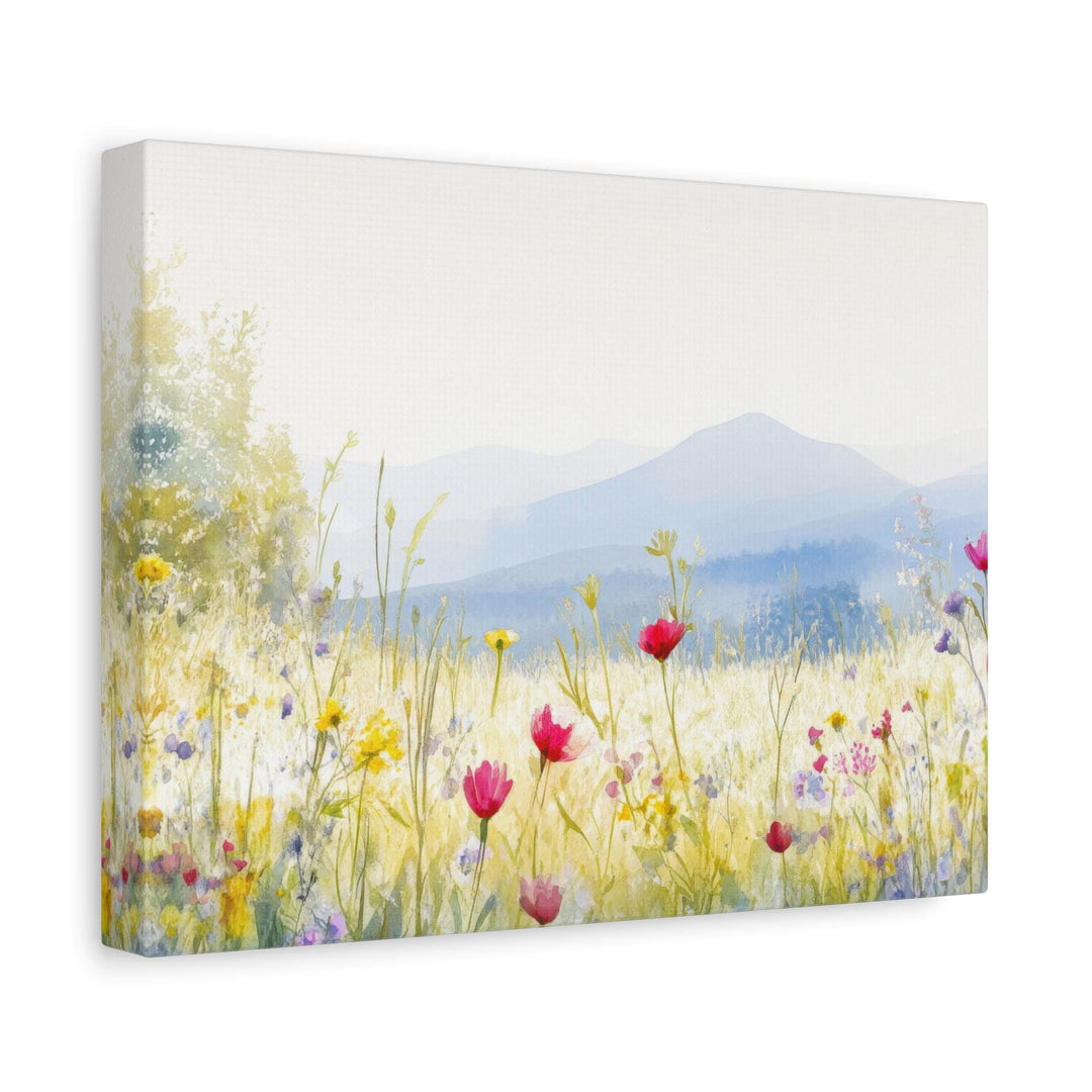 Wildflower Bliss Watercolor Matte Canvas Art