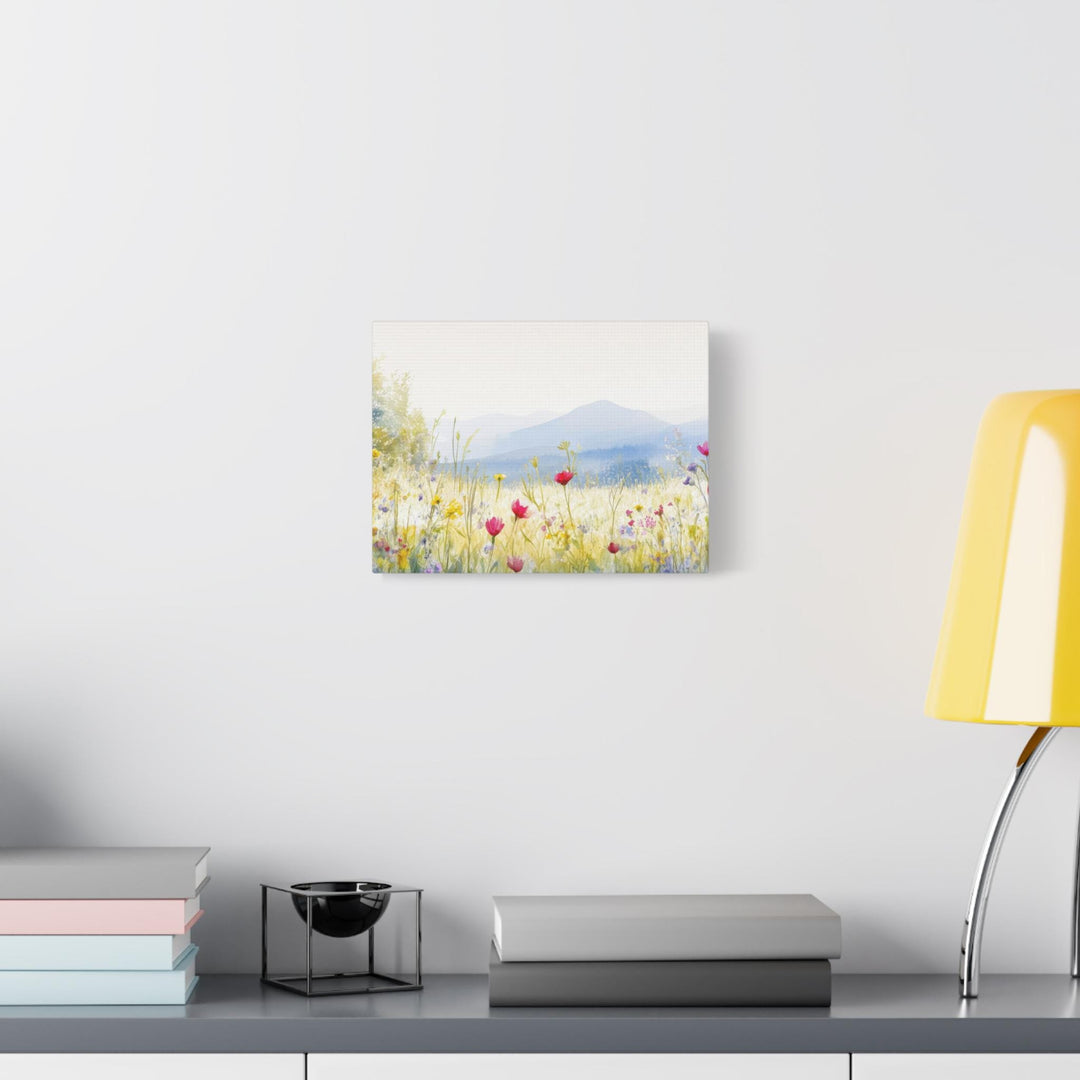 Wildflower Bliss Watercolor Matte Canvas Art
