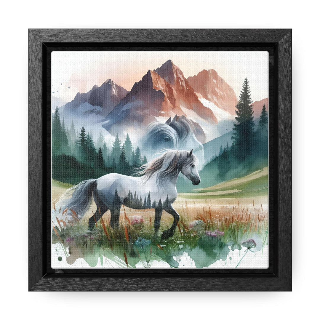 Majestic Horses Watercolor Canvas Art