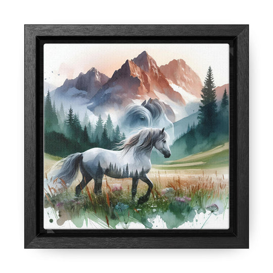 Majestic Horses Watercolor Canvas Art