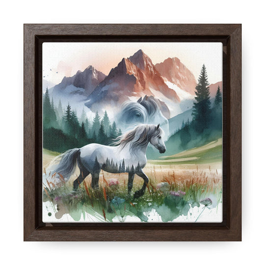 Majestic Horses Watercolor Canvas Art