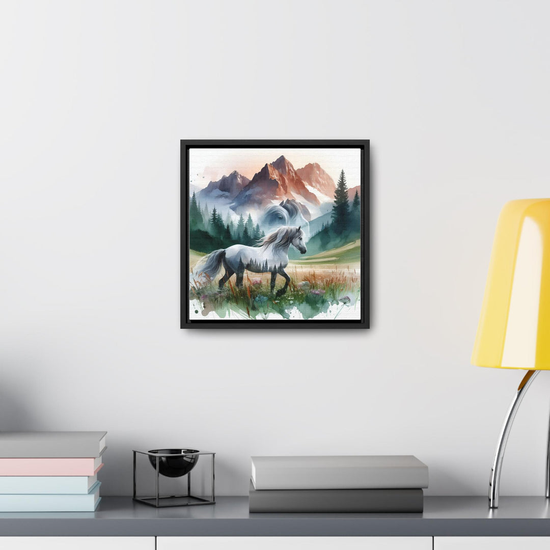 Majestic Horses Watercolor Canvas Art
