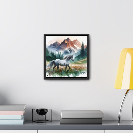 Majestic Horses Watercolor Canvas Art