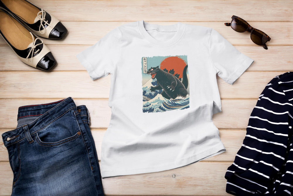 Catzilla T-Shirt: Funny Cat Lover Parody Tee