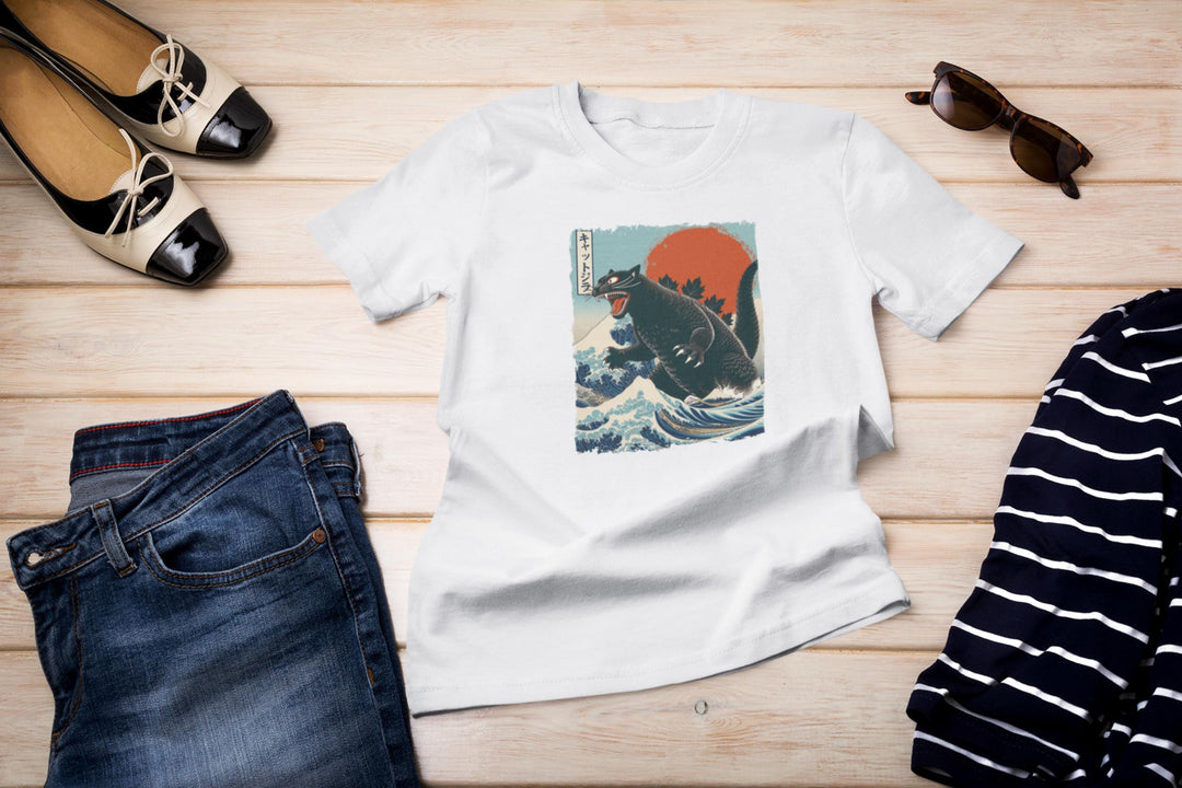 Catzilla T-Shirt: Funny Cat Lover Parody Tee