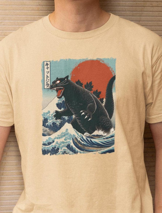 Catzilla T-Shirt: Funny Cat Lover Parody Tee