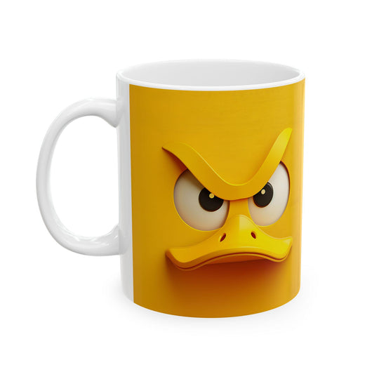 Funny Cartoon Duck Ceramic Coffee Mug: Quirky Kitchen Decor