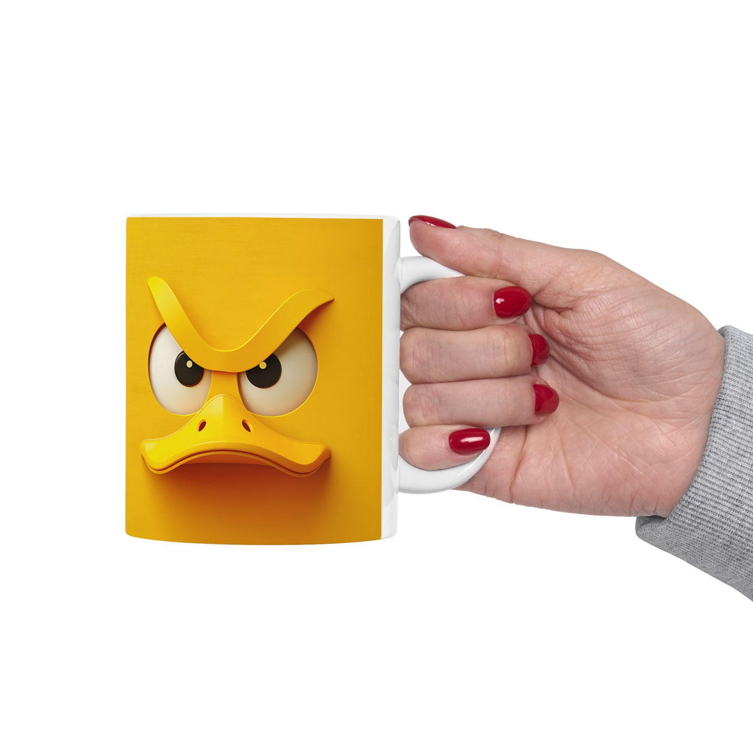 Funny Cartoon Duck Ceramic Coffee Mug: Quirky Kitchen Decor