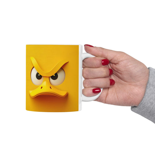 Funny Cartoon Duck Ceramic Coffee Mug: Quirky Kitchen Decor