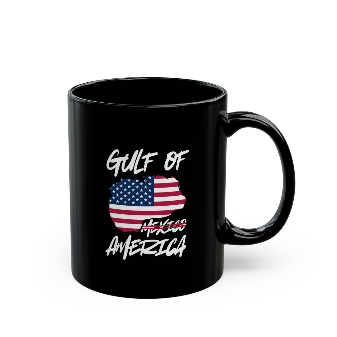 Gulf of America Patriotic Black Coffee Mug  11oz &amp; 15oz