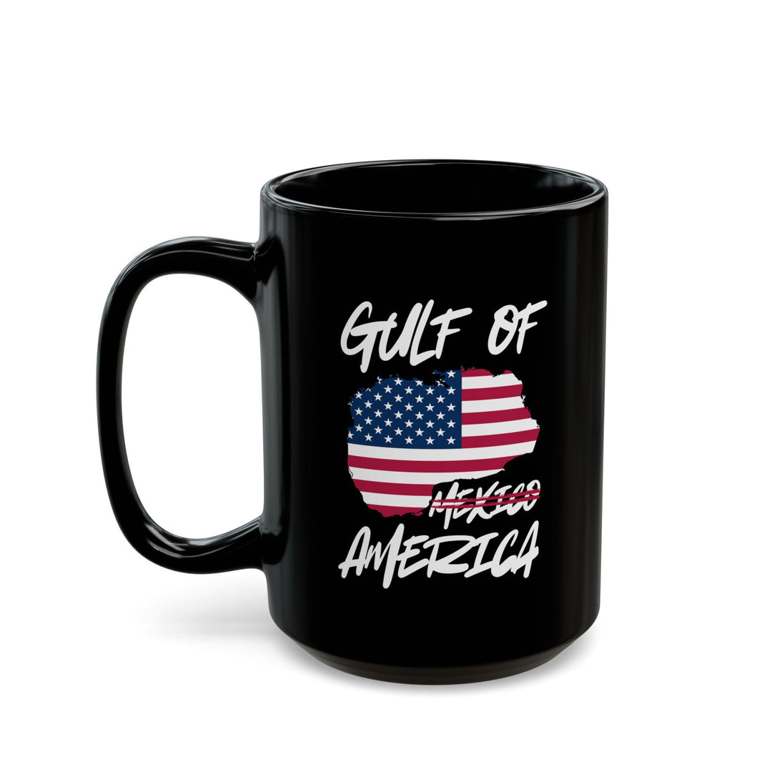 Gulf of America Patriotic Black Coffee Mug  11oz &amp; 15oz