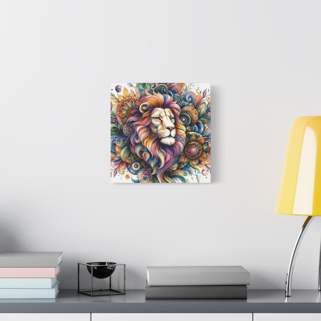 Vibrant Lion Canvas Art