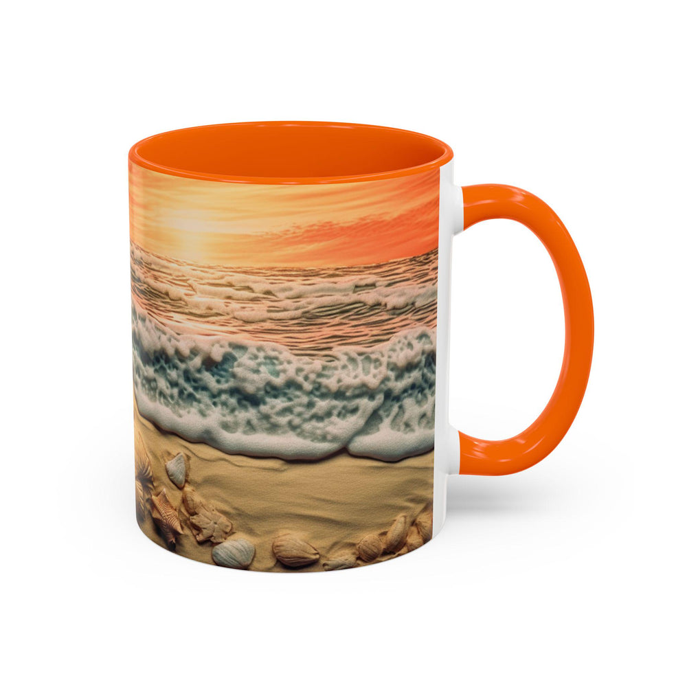 Coastal Sunset Coffee Mug: Beach Lover Gift, 11oz