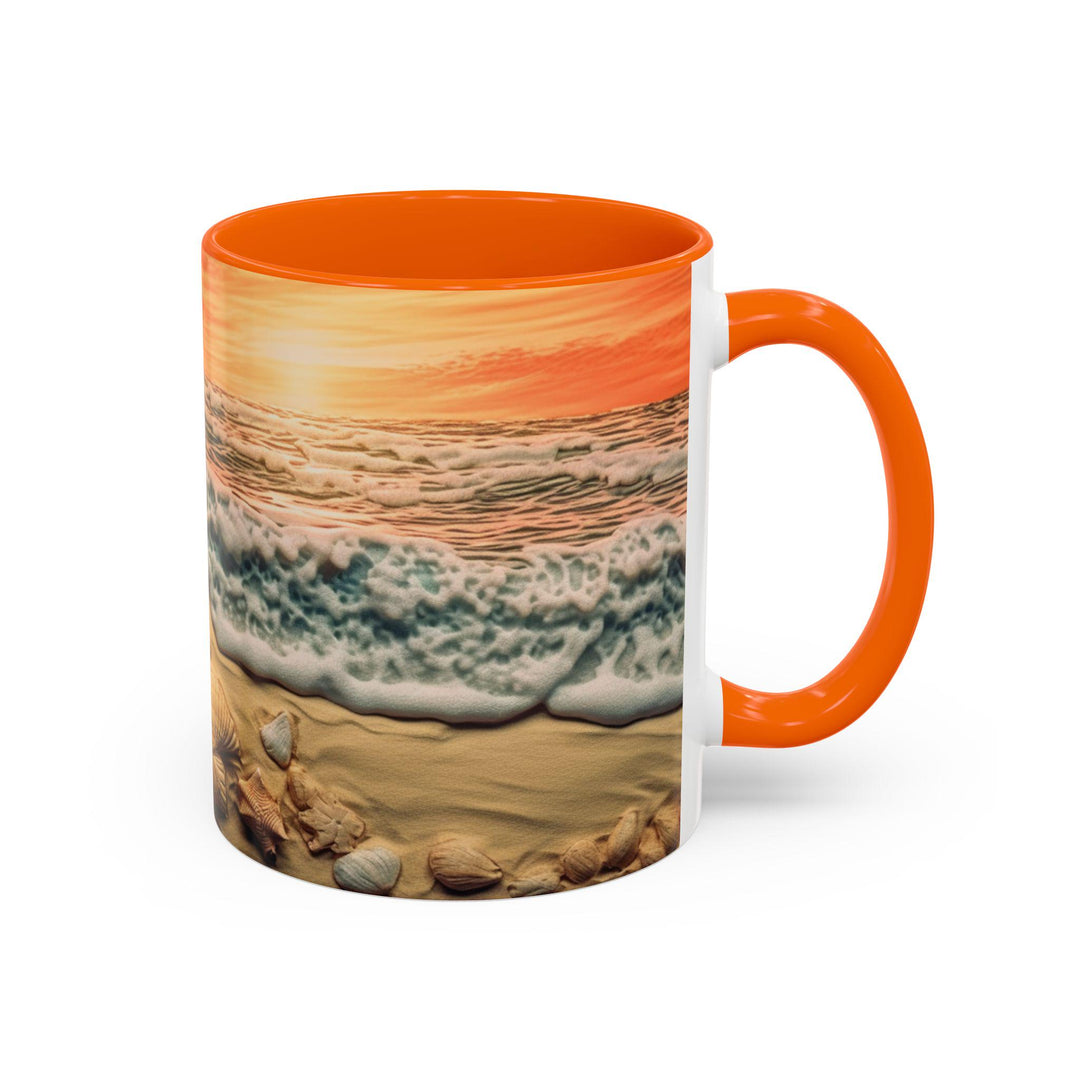 Coastal Sunset Coffee Mug: Beach Lover Gift, 11oz