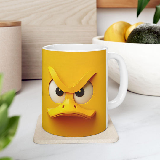 Funny Cartoon Duck Ceramic Coffee Mug: Quirky Kitchen Decor