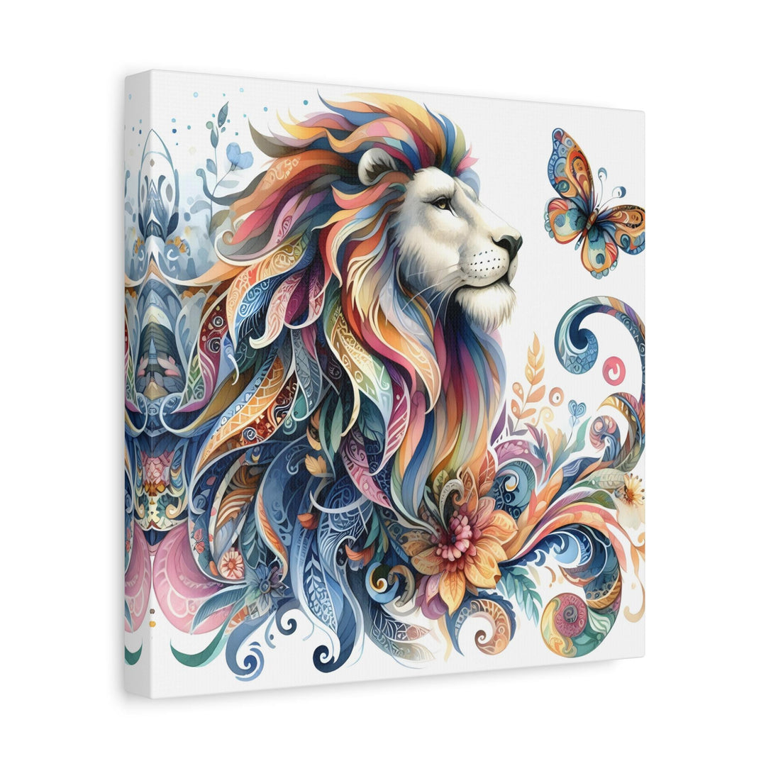 Colorful Lion Canvas Wall Art