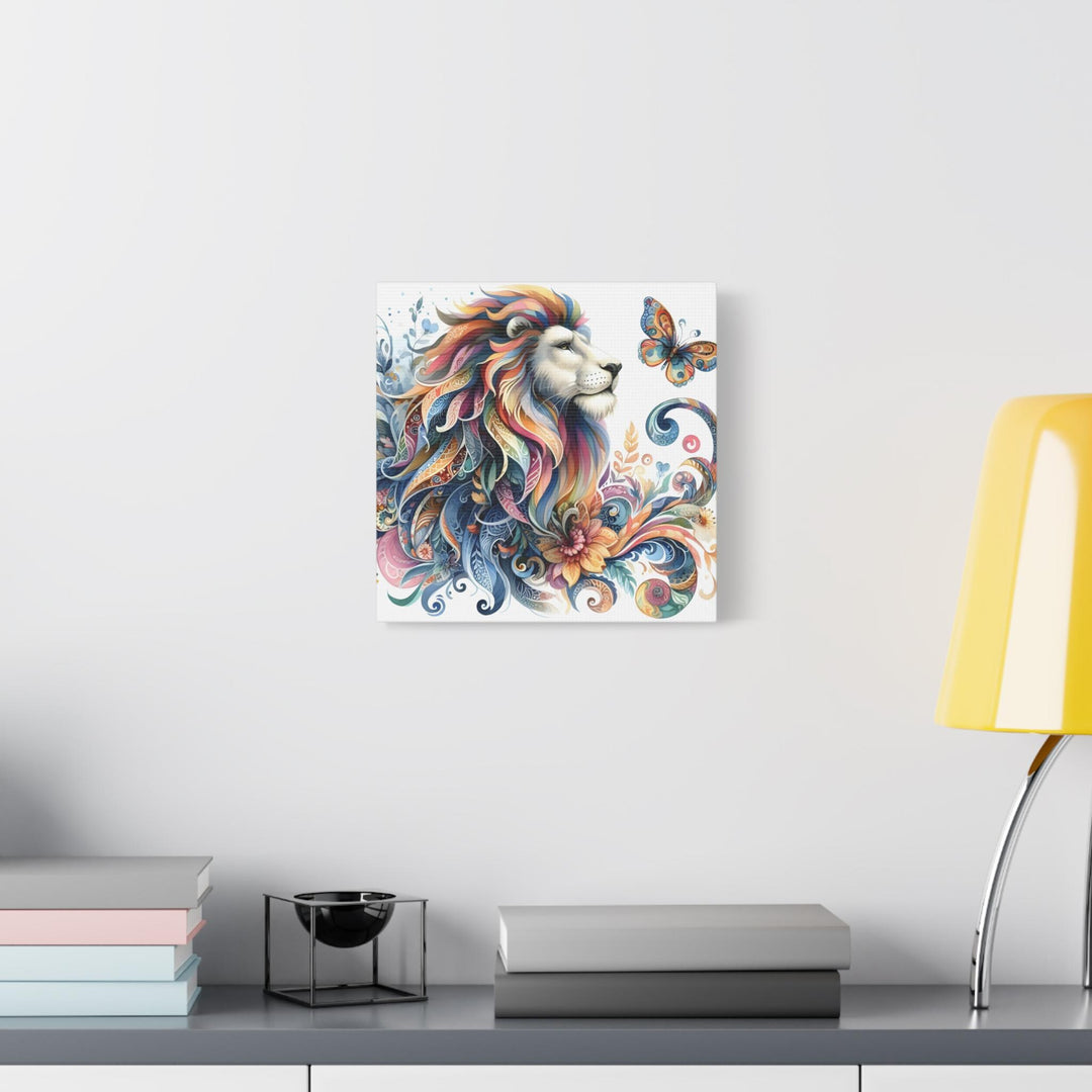 Colorful Lion Canvas Wall Art