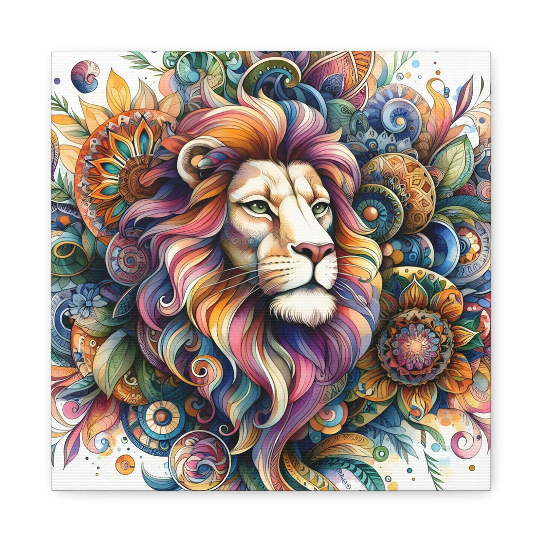 Vibrant Lion Canvas Art
