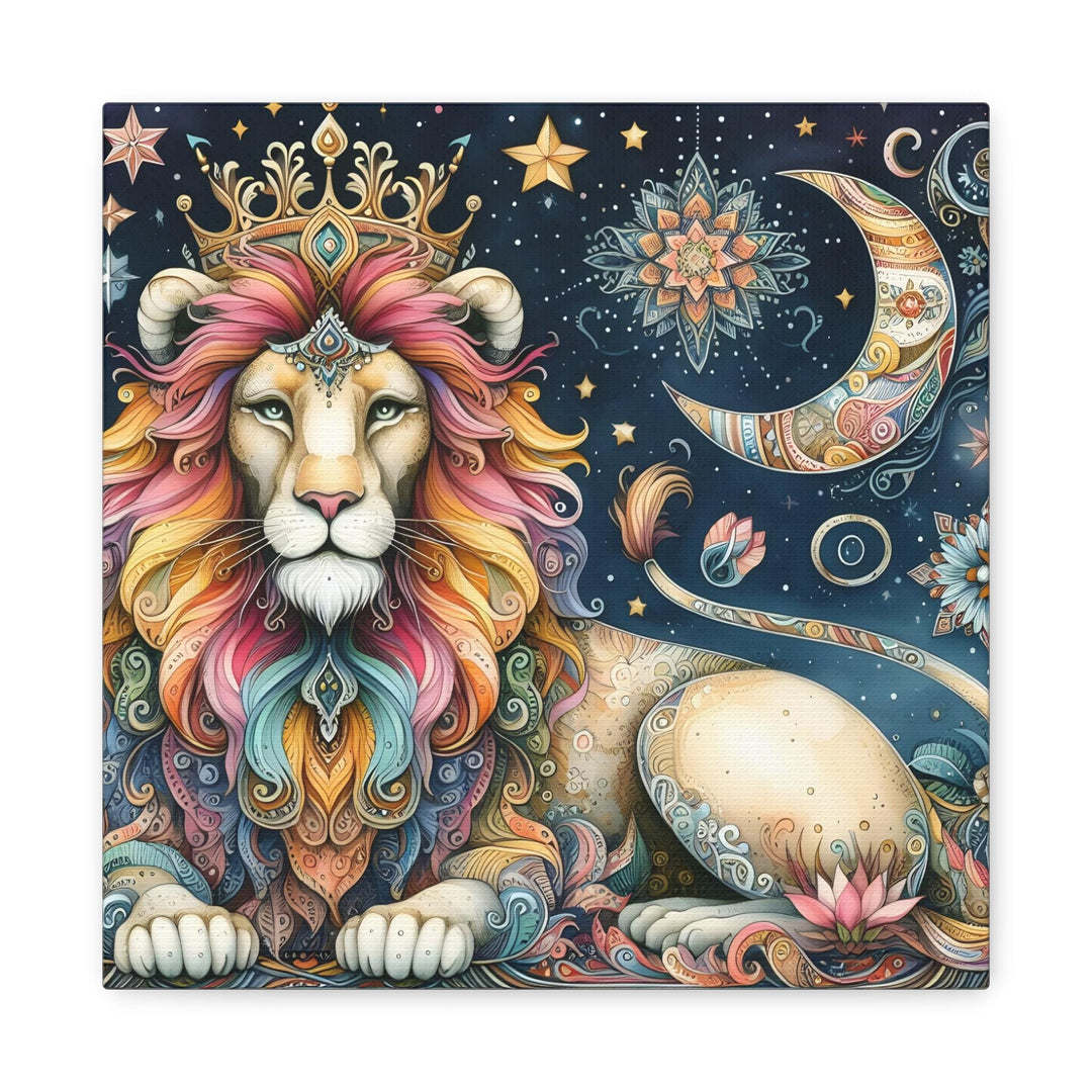 Bohemian Lion Canvas Art