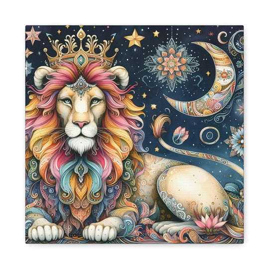 Bohemian Lion Canvas Art