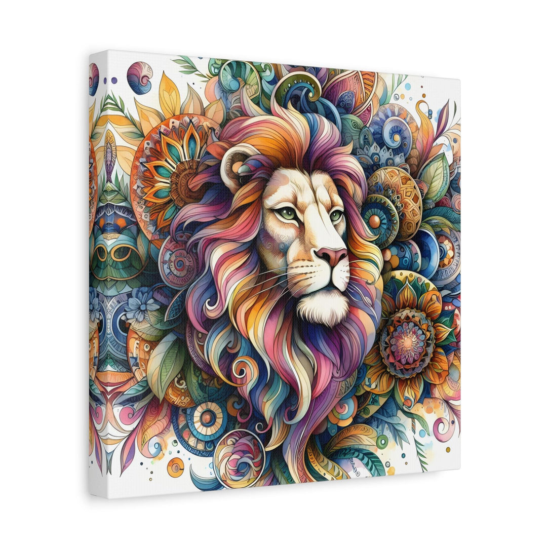 Vibrant Lion Canvas Art