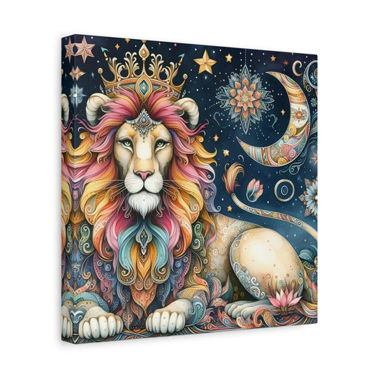 Bohemian Lion Canvas Art