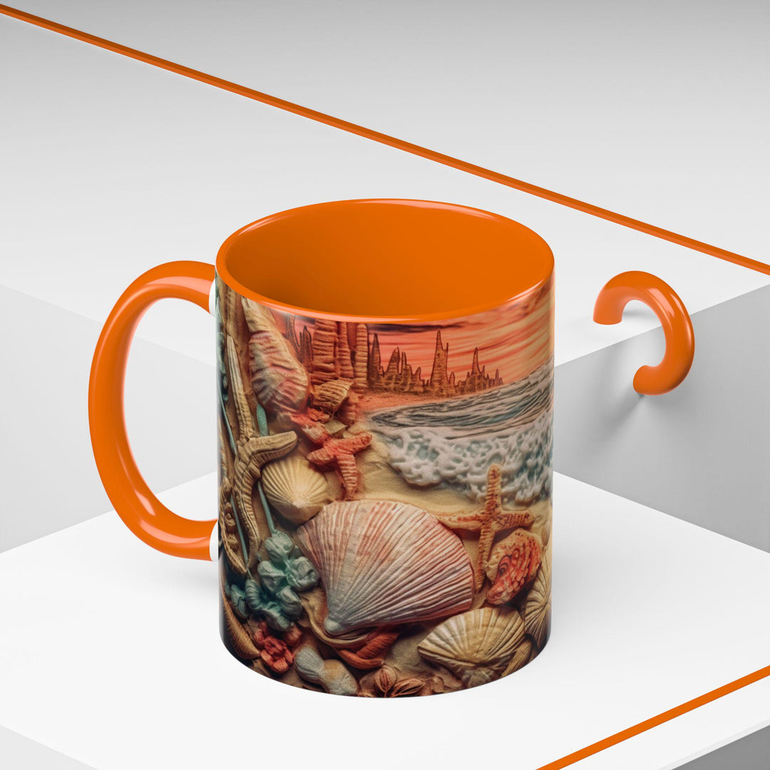 Coastal Sunset Coffee Mug: Beach Lover Gift, 11oz